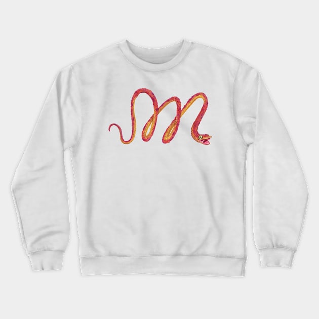 M - African bush viper Crewneck Sweatshirt by miim-ilustra